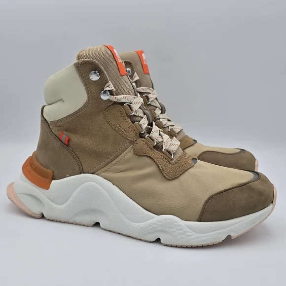 Sorel Kinetic Renegade Conquest Waterproof Boots, Tawny Buff/Canoe, Women's 10 - Picture 1 of 16